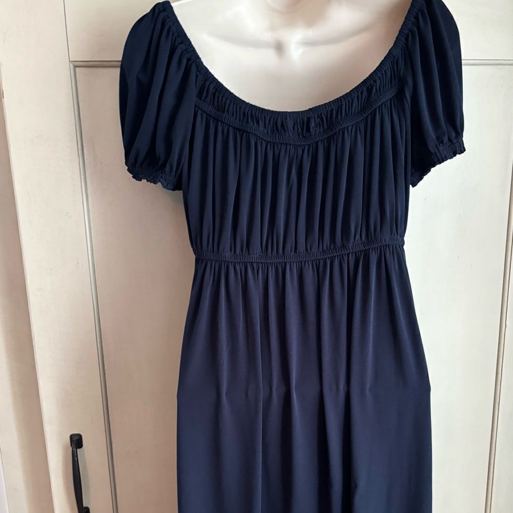 Boston Proper Navy Blue Dress 10 - Picture 5 of 9